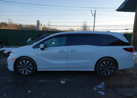 2025 Honda Odyssey Elite z USA, uszkodzony, nr VIN 5FNRL6H99SB007442